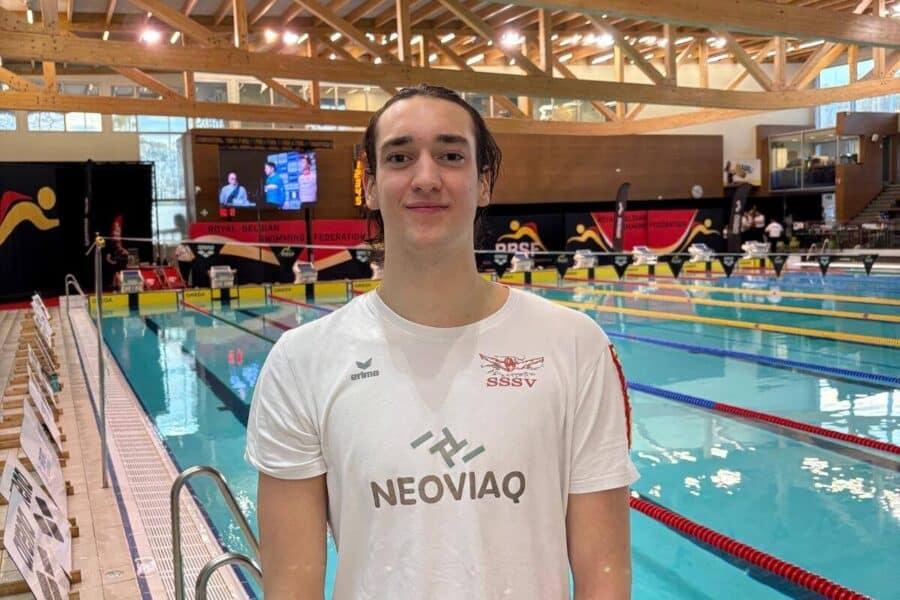 Raphaël Urbain bei den belgischen Kurzbahnmeisterschaften in Gent